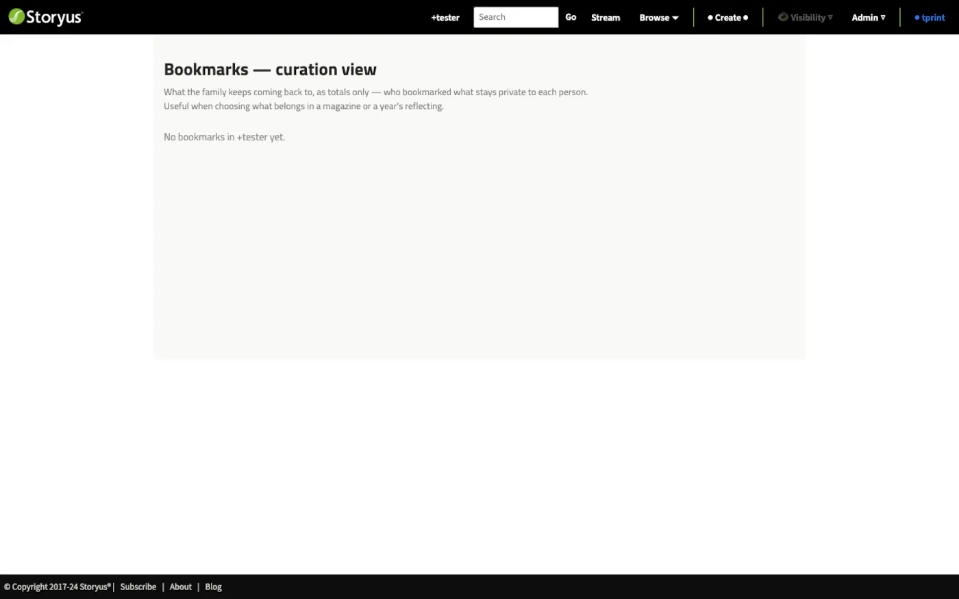 The bookmarks curation view: the collective's most-bookmarked stories, aggregated anonymously